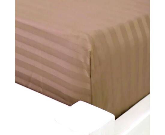 Простирадло на гумці STRIPE 90х200+25 Brown LightHouse (604944), Колір: коричневий, Тип: простирадла на гумці, Розмір: 90x200x25, зображення 2