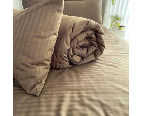 Простирадло на гумці STRIPE 90х200+25 Brown LightHouse (604944), Колір: коричневий, Тип: простирадла на гумці, Розмір: 90x200x25, зображення 3