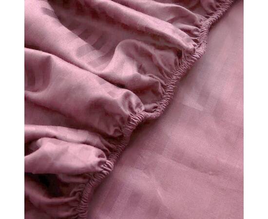 Простирадло на гумці STRIPE 90х200+25 Murdum LightHouse (603821), Колір: рожевий, Тип: простирадла на гумці, Розмір: 90x200x25, зображення 3