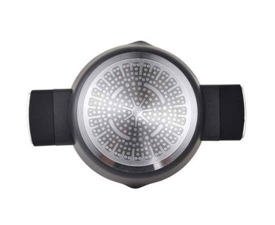 Каструля з кришкою Bergner Ion plus, 24 см 3.5 л (BG-35911-BK), Тип: каструля, Об'єм: 3,5 л, Колір: чорний, зображення 3