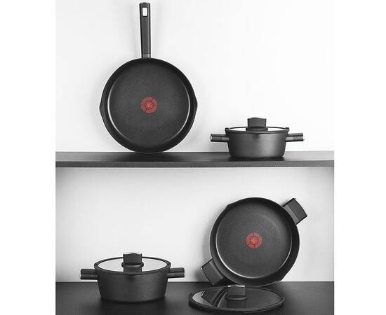 Каструля з кришкою Bergner Ion plus, 24 см 3.5 л (BG-35911-BK), Тип: каструля, Об'єм: 3,5 л, Колір: чорний, зображення 4