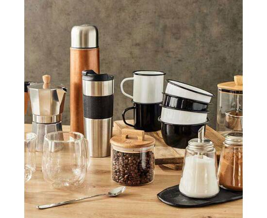 Набор диспенсеров для сыпучих Bergner Coffee & tea lovers, 200 мл, 2 предмета (BG-48570-MM), изображение 3