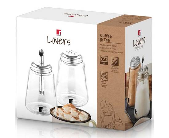 Набор диспенсеров для сыпучих Bergner Coffee & tea lovers, 200 мл, 2 предмета (BG-48570-MM), изображение 4