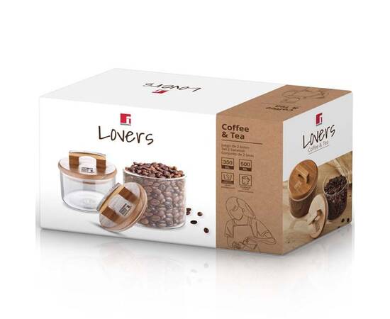 Набір ємностей для зберігання Bergner Coffee & tea lovers, 2 шт (BG-20503-MM), зображення 4