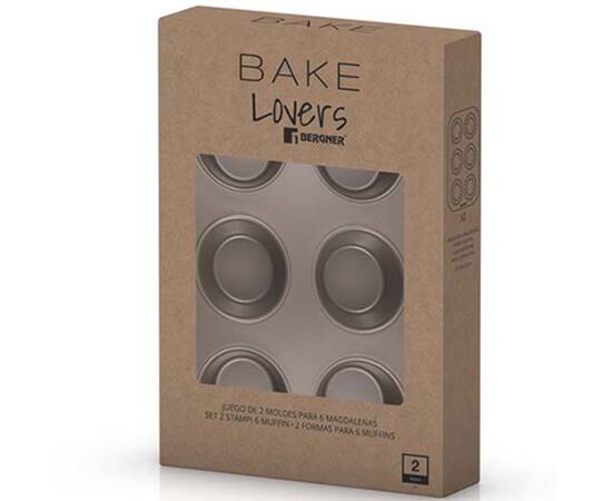 Набір форм для випічки мафінів Bergner Bakeware lovers, 2 предмети (BG-37197-CO), зображення 5