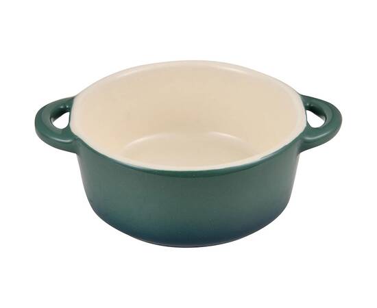 Набір керамічних міні-каструль з кришками Bergner Excalibur, зелений, круглий, 2 шт (BG-13366-GR), зображення 2