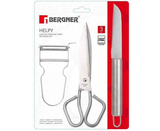 Набір кухонного приладдя Bergner Helpy, 3 предмети (BG-3356-MM), зображення 2