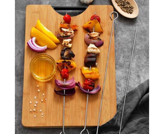 Набір шампурів Bergner Bbq, 36 см 4 предмети (BG-40222-MM), зображення 2