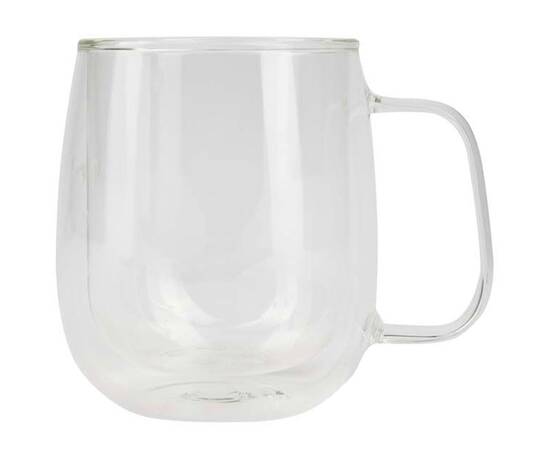 Набор стеклянных чашек Bergner Coffee & tea lovers, 400 мл, 2 шт (BG-20116-MM), изображение 2