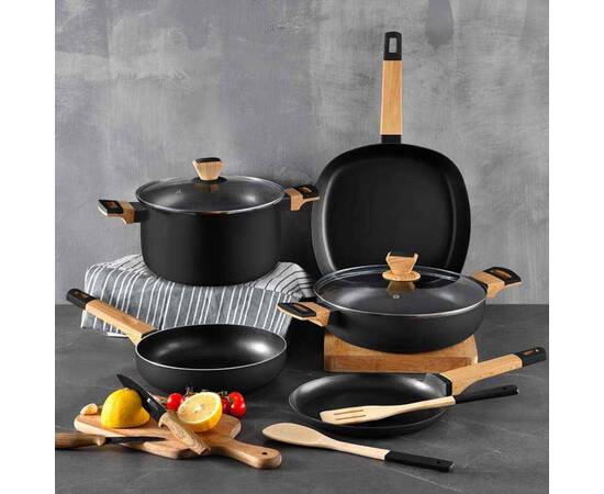 Сковорода для блинов Bergner Earth black, 24 см (BG-34626-BK), Цвет: черный, Тип: сковорода для блинов, Форма: круглая, Диаметр (см): 24, изображение 3