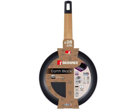 Сковорода Bergner Earth black, 28 см (BG-34624-BK), Колір: чорний, Тип: сковорода, Форма: кругла, Діаметр (см): 28, зображення 4