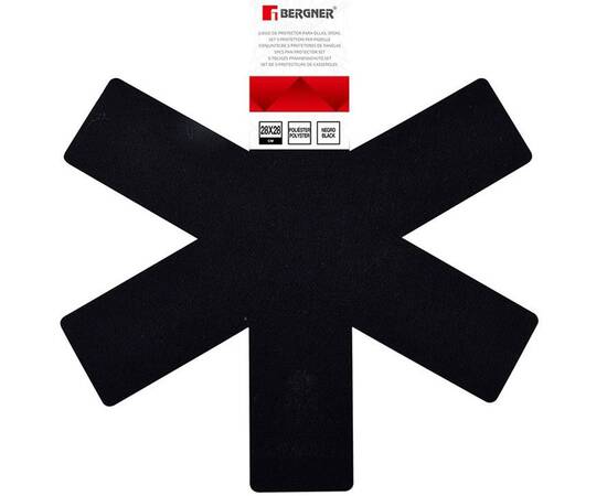 Захист для зберігання сковорідок Bergner Protect, 5 предметів (BG-50200-BK), зображення 2
