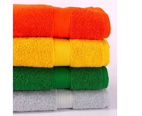 Набір рушників HOBBY COLORFUL_4 (Terra/Hardal/Haki/Gri) 70х140 тер/гірч/т.зел/сір 4шт. (40565), Колір: набір різних кольорів, Розмір: 70x140, зображення 2