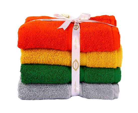 Набір рушників HOBBY COLORFUL_4 (Terra/Hardal/Haki/Gri) 70х140 тер/гірч/т.зел/сір 4шт. (40565), Колір: набір різних кольорів, Розмір: 70x140, зображення 3