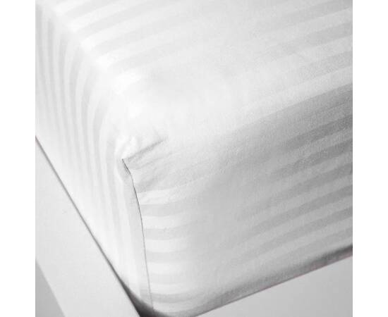 Простынь на резинке STRIPE 90х200+25 Whiteх LightHouse (603906), Цвет: белый, Тип: простыни на резинке, Размер: 90x200x25, изображение 2