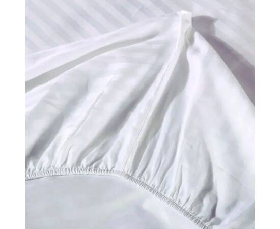 Простынь на резинке STRIPE 90х200+25 Whiteх LightHouse (603906), Цвет: белый, Тип: простыни на резинке, Размер: 90x200x25, изображение 3