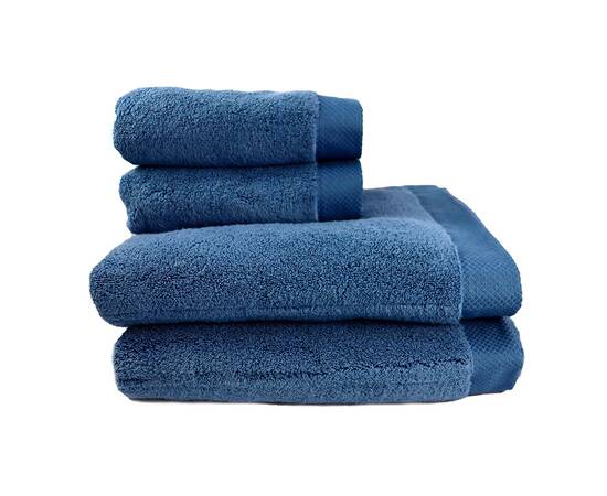 Рушник махровий Lubow Microcotton 50х90 синій HOBBY (332393), Колір: синій, Розмір: 50x90, зображення 2