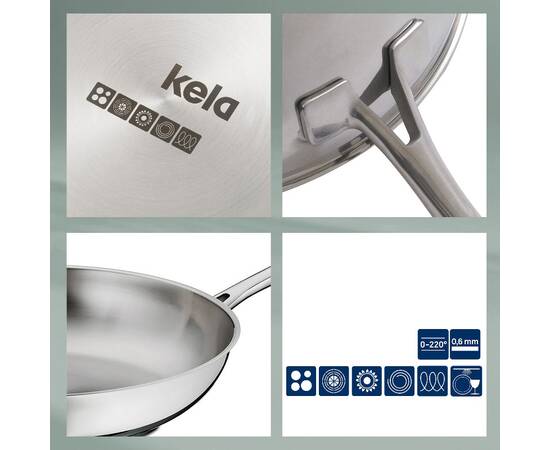 Сковорода KELA Flavoria 20 см (10187), Колір: срібний, Тип: сковорода, Форма: кругла, Діаметр (см): 20, зображення 4
