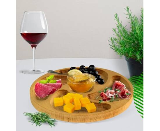 Мінажниця SNACK Бук 28 см, 5 секцій Brizoll (MEN1-28), зображення 2