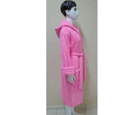 Халат махровый женский длинный c капюшоном Welsoft розовый XL Zeron (19267), Цвет: нежно-розовый, Размер: XL, изображение 2