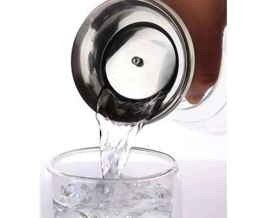 Графин стеклянный со стальной пробкой 1.0л Kamille (9031), изображение 3