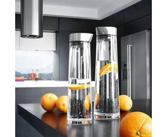 Графін скляний зі сталевим корком 1.2л Kamille (9032), зображення 3