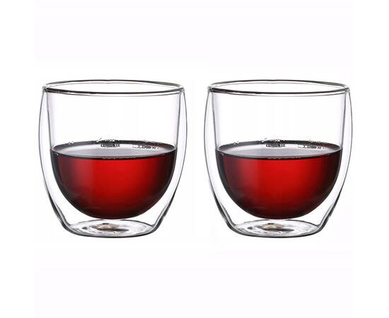 Набір склянок 250 мл з двошарового скла 2шт Kamille (9011), зображення 2