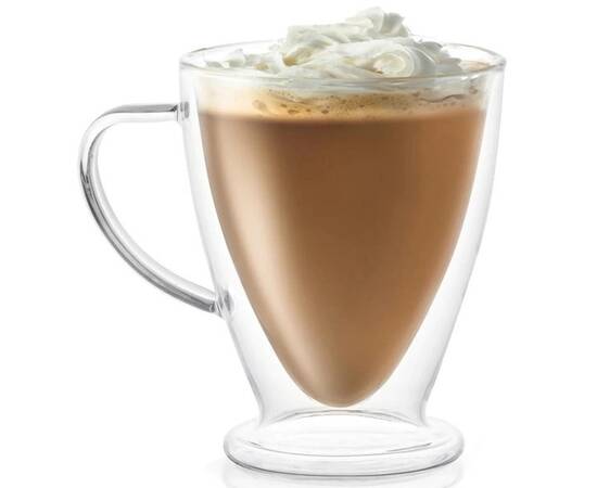 Набір чашок 300 мл з двошарового скла 2шт Kamille (9005), зображення 2