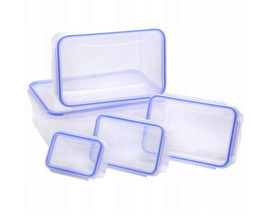 Набор контейнеров для хранения 5 шт. пластиковые Kamille (20003), изображение 2