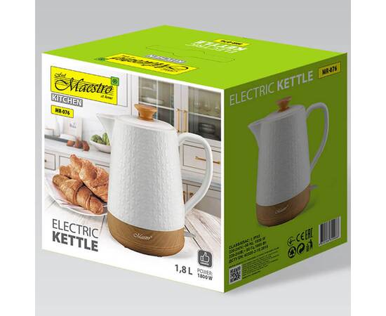 Чайник електричний 1,8 л керамічний Maestro (MR076), зображення 3