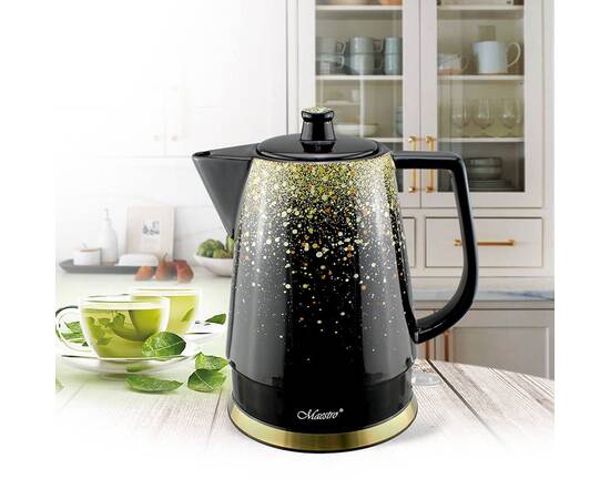Чайник керамічний електричний 1,5 л Maestro (MR074-GOLD), зображення 2