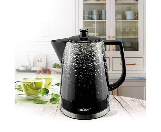 Чайник электрический керамический 1,5 л Maestro (MR074-SILVER), изображение 2