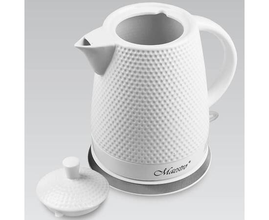 Чайник електричний керамічний 1,5 л Maestro (MR069-WHITE), зображення 3