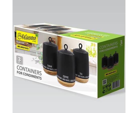 Набір для спецій 3 предметів Eco style Maestro (MR20029-03CS), зображення 3