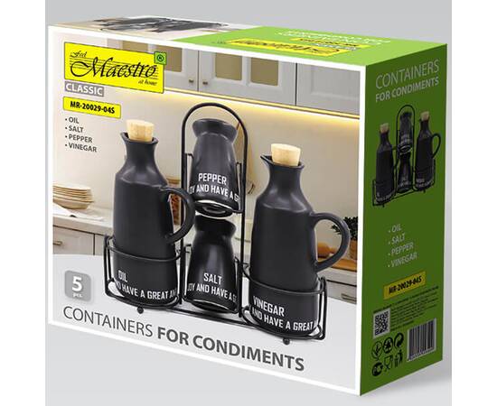 Набор для специй 5пр.Eco style Maestro (MR20029-04S), изображение 3