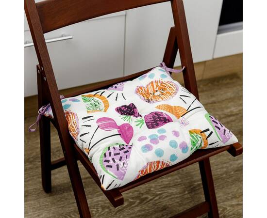 Подушка на стілець 40х40 Violet cherries Прованс (032972), Колір: фіолетовий, Розмір: 40x40, зображення 2