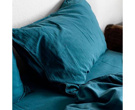 Постельное белье La Modno 200х220 STONEWASHED BLUE (200294), Размер: двуспальный евро 200х220, Основной цвет: голубой, изображение 2