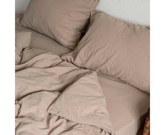 Постельное белье La Modno 200х220 STONEWASHED CAPPUCCINO (200295), Размер: двуспальный евро 200х220, Основной цвет: капучино, изображение 3