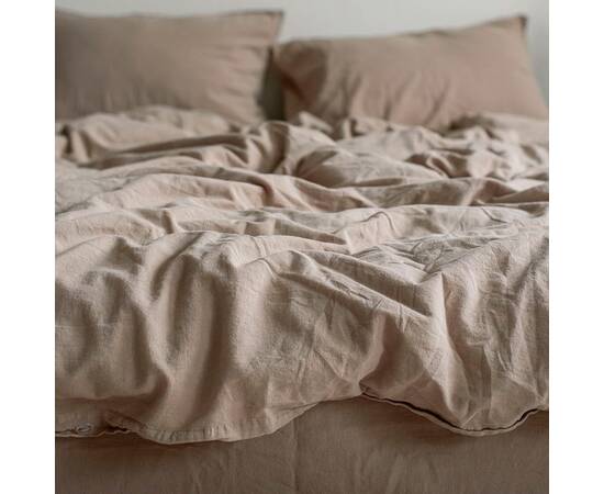 Постельное белье La Modno 160х220 STONEWASHED CAPPUCCINO (200305), Размер: полуторный 160х220, Основной цвет: капучино, изображение 4