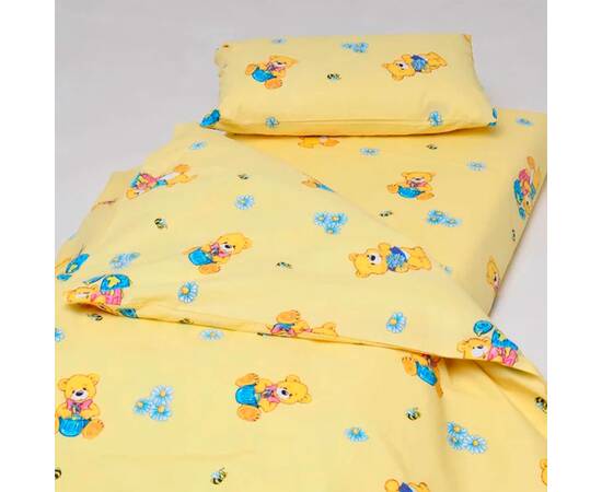 Дитяча постільна білизна 6112 жовтий ранфорс 105х145 Вілюта, зображення 2