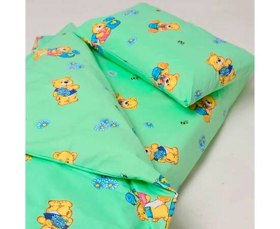 Дитяча постільна білизна 6112 зелений ранфорс 105х145 Вілюта, зображення 2