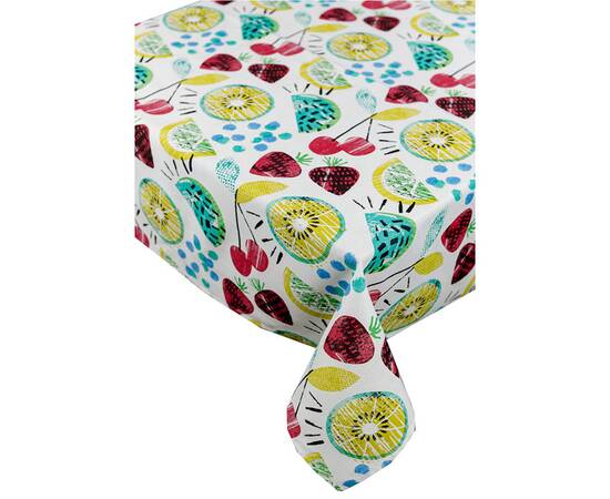 Скатерть 120х136 Red cherries Прованс (032984), Тип: скатерти, Цвет: голубой, Форма скатерти: прямоугольная, Размер: 120x136, изображение 2