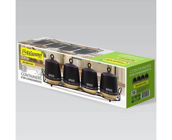 Набір для спецій 5ін. Eco style Maestro (MR20029-04СS), зображення 3
