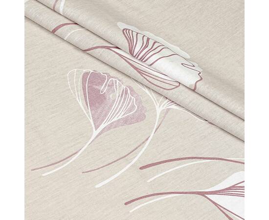 Пододеяльник бязевый Home Line 145х215 ГІНКО БІЛОБА бежево-лиловый (174447), Цвет: бежевый, Тип: пододеяльники, Размер: 143x215, изображение 2