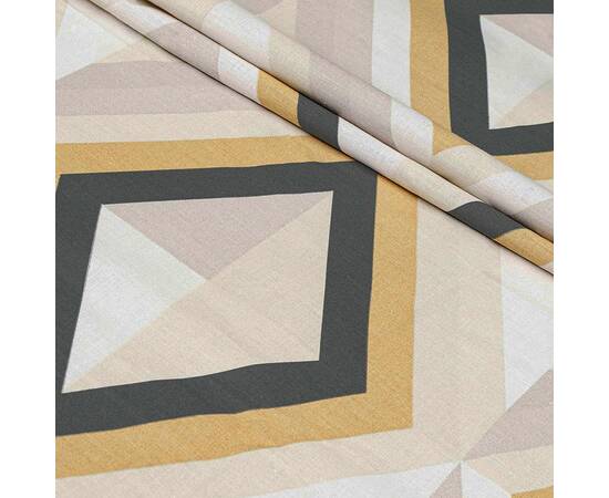 Пододеяльник бязевый Home Line 145х215 КАЛЕЙДОСКОП бежево-графитовый/перламутровый (174448), Цвет: бежевый, Тип: пододеяльники, Размер: 143x215, изображение 2