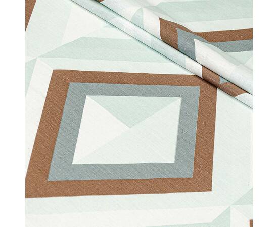 Пододеяльник бязевый Home Line 145х215 КАЛЕЙДОСКОП ментоловая/серо-зеленый (174450), Цвет: зеленый, Тип: пододеяльники, Размер: 143x215, изображение 2