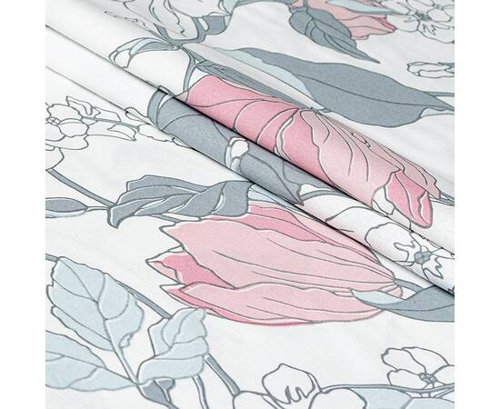 Пододеяльник бязевый Home Line 145х215 ВЕСНЯНИЙ ВЕЧІР серо-розовый (173543), Цвет: розовый, Тип: пододеяльники, Размер: 143x215, изображение 2