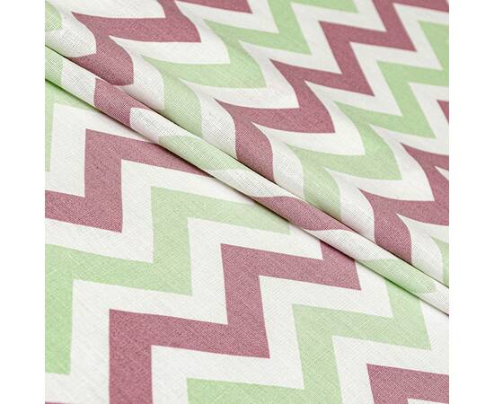 Пододеяльник бязевый Home Line 145х215 ЗІГ ЗАГ лилово-зеленый (174754), Цвет: зеленый, Тип: пододеяльники, Размер: 143x215, изображение 2