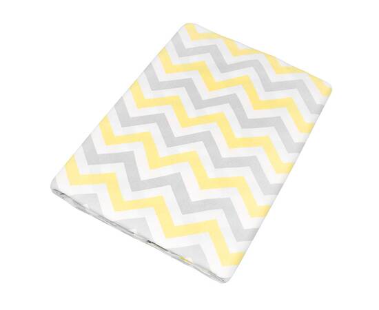 Пододеяльник бязевый Home Line 145х215 ЗІГ ЗАГ серо-желтый (165234), Цвет: желтый, Тип: пододеяльники, Размер: 143x215, изображение 2
