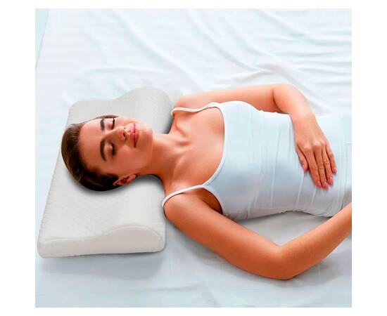 Подушка Memory Wawe U-tek (pWaweM), Колір: білий, Розмір: 49x32x10,5, зображення 4